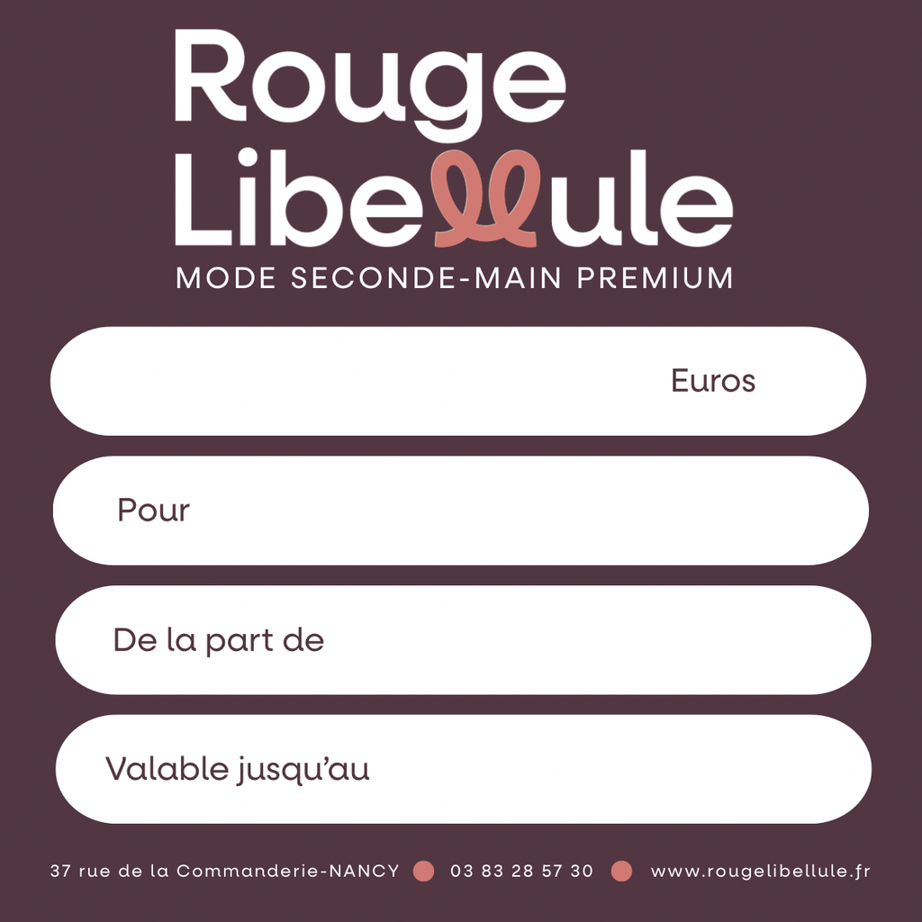 Carte-cadeau Rouge Libellule
