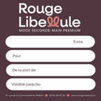Carte-cadeau Rouge Libellule